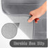 Yimobra Memory Foam Bathroom Rugs Set, 2 Piece Super Soft Absorbent Quick Dry Bath Mat, Non Slip Floor Carpet (Gray)