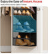 Soarine 12 Closet, 24 Tier Over the Door Shoe Organizer for Holds Pairs Hanging Shoe Rack for Door with Mesh Pockets