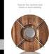 AdHoc Tuto Decorative Teapot and Food Warmer - Portable Warmer for Food & Drinks - Wood Warming Plate with Stainless