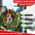 Heavy Duty Wreath Door Hanger, Clear Suction Cup Hooks for Front Door, Plastic Hook for Halloween Christmas Décor