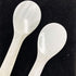 2 Pack 4.73inch Handcraft Mother of Pearl Caviar Spoons with Round Handle and Plastic Storage Box - White, Style D