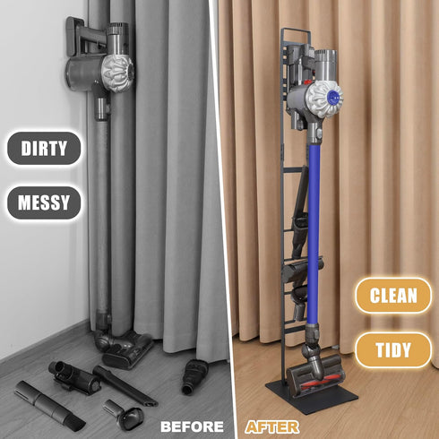 BRIGHTSHOW Metal Storage Bracket Stand for Dyson Vacuum, Stable Docking Station Accessories Holder for V15 V11 V10 V8