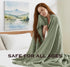 KyraHome 100% 60"x80", Summer, Organic Cotton Throw Blankets, Plant Dyed, Lightweight Warm, Gauze Soft Muslin Blankets