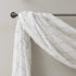 Madison Park Irina Embroidered Kitchen - Transitional Fabric Sheers Single Curtain Scarf for Living Room