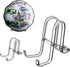 AMT 2 Pack 5 Inch Acrylic Plate Stands for Display, Holder Stand + Frame for Picture, Decorative Plate, Book