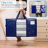 VENO Blue 2 Pack Heavy-Duty Polypropylene Storage Bags, Zipper, 50 lb Capacity, Foldable Organizer for College Dorm,