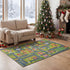 Merelax 3x5 Kids Car Area Rug, Grey Green Area Road Rugs for
