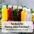 12oz 6pcs Norcalway Plastic Juice Bottles with Caps, Reusable Juicing Bottles, Clear Drink Containers with Lids