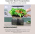 Clay Pebble Hydroponics Growing System Kit Indoor Herb Garden with Smart LED Grow Light, Adjustable Height