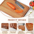14 9.5 Inch Solid Teak Wood Cutting Board One Piece Non Glued Thick Crack Resistant Wooden Chopping Board