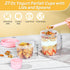 4 Pack 27oz Vtopmart Yogurt Parfait Cups with Lids and Spoons, Overnight Oats Containers, Reusable Topping Compartment