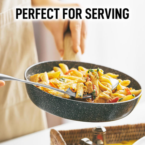 Zulay Kitchen Stainless Steel Cooking Utensil - Stainless Steel Kitchen Utensil - Durable Kitchen Gadgets - Metal Kitchen Accessories - Easy to Clean Kitchen Tools - 15" Slotted Spoon