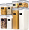 CHEFSTORY Airtight Food Storage Containers with Lids, 8 PCS Plastic Storage Canisters