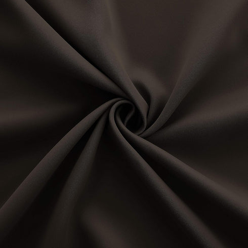 KOUFALL Blackout Valance Curtains for Living Room, Rod Pocket Valence Window Treatment - Chocolate Brown 52x18 Inch