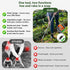 ZORSHUY 4-in-1 Weeding Tool with Hoe, Grabber, Pruning Shears & Scrub Brush,Garden Hoe & Weed Puller Tool with Long