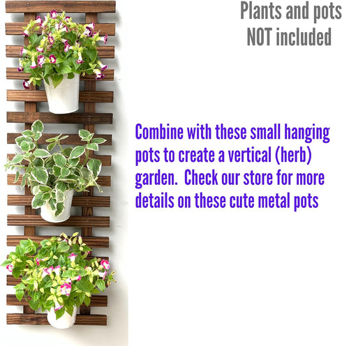 90cm (35.4") ShopLaLa Wall Planter - Wooden Hanging Planter for Indoor Plants, Plant Stand, Air Plant Succulent Holder