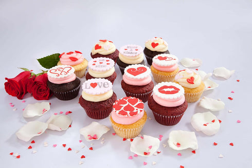 Designer Stencils Valentine Cupcake/Cookie Stencils, Beige/Semi-Transparent