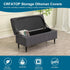 CRFATOP Jacquard Ottoman Stool Cover Stretch Folding Storage Footstool Bench Slipcovers Upholstered Foot Chest Chair