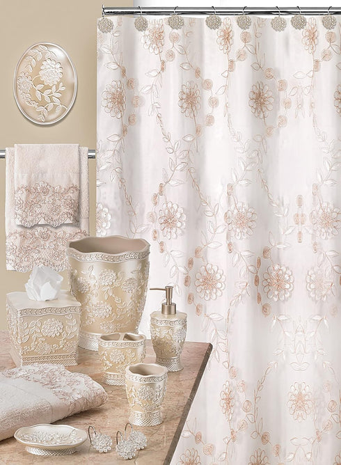 Popular Bath 942705 Rose Vine Tumbler, Beige-Taupe