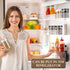Sliner 60 Pcs 8 oz Plastic Jars with Lids, Clear Round Leakproof Storage Containers for Travel, Face Creams, Kitchen,