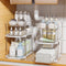 Delamu 2 Sets of 3-Tier Bathroom Under Sink Organizers, Stackable Pantry Storage, Clear Kitchen Cabinet Organizer