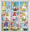 Whaline 9 Sheet Back to School Window Clings, Gnome Pencil Book Globe Decals for Classroom Glass Mirror Decoration