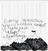 Ambesonne Wording Shower Curtain, Sketchy Mountains Hand Writing Style Letters, Cloth Fabric Bathroom Decor Set with