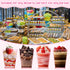 150 5 oz Mifoci Pcs Pink Plastic Dessert Cups with Lids and Spoons Valentine Mini Clear Reusable Yogurt Parfait