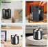 Black Rotated Cup and Lid Dispenser, Paper Cup Holder for Countertop with 4 Compartments for Coffee Station
