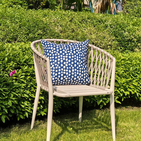 Outdoor Pillow Covers 18x18 Set of 2 Blue Polka Dot Outdoor Waterproof Decorative Pillow Cases Summer Outdoor Sofa Bed Cushion Covers Home Decor Gifts002C by Allorry