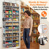 6 12 80 lbs Over the Door Organizer Tiers, Extra Large Behind Door Storage of Compartments, Weight Capacity Hanging