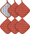 Joyhalo 6 Pack Pot Holders, Heat Resistant Terry Cloth Hot Pads for Kitchen Cooking & Baking