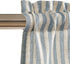 Vangao 16 Inch Kitchen Valance Linen Stripe Short Curtain, Farmhouse Country Rustic Light Filtering Topper