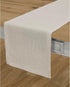 Solino Home 100% Pure Linen Table Runner 14 x 48 Inch Light Natural 48 Inches Ideal for Dresser and Coffee Tables -