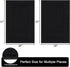 SHACOS Set of 2 Super Soft Black Bathroom Rugs, 32x20 inch Non Slip Washable Microfiber Bath Mats for Shower Tub