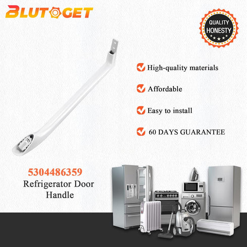 Blutoget Refrigerator Door Handle Slope Right 1 Pack, Fit for Frigidaire Models, Replaces 5304504507, 242059501