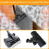 Turbo Brush Head for Shop Vacs, 1 1/4'' (32mm) and 2 1/2'' Accessories, Vacuum Floor Brush for Pet Hair on Low Carpet