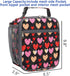 FlowFly Kids Lunch Box, Insulated Soft Bag Mini Cooler Thermal Meal Tote Kit for Girls, Boys, Heart