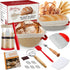 SWIMMORY Sourdough Starter Kit,Gift for Bakers Sourdough Bread Baking Supplies,34oz Starter Jar, 2