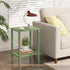 2-Tier TB01BOG034 TUTOTAK End Table, Side Table, Nightstand, Storage Shelf, Sofa Side Table for Small Space, Living
