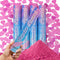 12Inches 4Pcs Gender Reveal Confetti Cannon - Biodegradable Powder & Heart Shaped