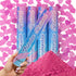 12Inches 4Pcs Gender Reveal Confetti Cannon - Biodegradable Powder & Heart Shaped