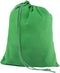 Green Cotton Christmas Drawstring Bags Eco-Friendly 145 GSM (6x8 in 25 pcs) Small Gift Bags for Kitchen & Grocery