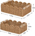Countertop CubesLand Toilet Paper Storage Organizer Basket, Scalloped Decorative Baskets for Over Toilet Shelves