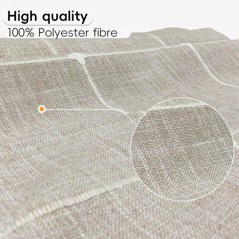 Bzvystux Coffee Table Cloth, Table Cover with Pockets and Tassel,Coffee Grid for Living Room Small Rectangle