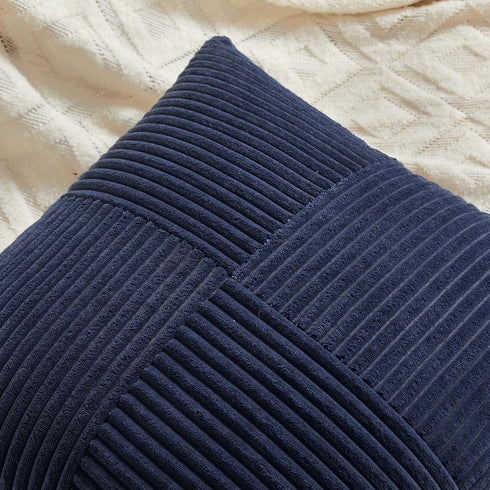 Fancy Homi 16x32 Inch 40x80 cm Navy Blue Lumbar Decorative Throw Pillow Covers for Living Room Couch, Rustic Farmhouse