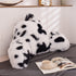 Aimuan Reading Pillow Bed Rest Pillow with Arms Plush Shaggy Fur Cushion for Adults Teens Incline Rest Sitting up