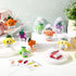 40 Sets Hotop Positive Stuffed Dancing Fruit Vegetable Plush Keychains Thank You Card Appreciation Gift Bulk