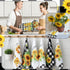 Mindsoft 36 Pcs Spring Sunflower Reusable Paper Towels Rolls Sunshine Washable Bulk Spring Kitchen Towels Paperless