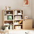 4 2 2 Garden you Cube Storage Organizer Shelf, Tiers Stackable Bookshelf, Wooden Display Bookcase with Cube Storage